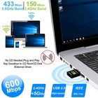 Free Driver 600mbps Usb Wifi Adapter  Wifi Dongle Dual Band 2 4 5ghz Wireless   