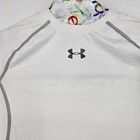 Under Armour Compression Shirt Mens Medium White Performance Long Sleeve