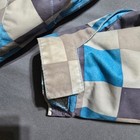 Flaws Burton Snowboard Jacket Mens Xs Blue Grey Checkered Dryride Hooded