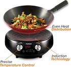 Nuwave Mosaic Induction Wok Precise Temp Controls From 100  f To 575  f In 5  f Wok