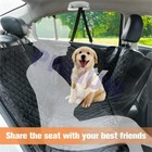 Waterproof Dog Car Seat Cover Pad Full Surrounded Rear Back Bench Pet Travel Mat
