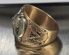 Antique 32nd Degree Scottish Rite Masonic Ring With Diamond