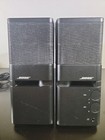 Bose Media Mate Computer Speakers Black Pair With All Chords - Tested Working