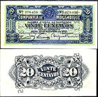 2 Rare Portuguese Mozambique Gems  Jumbo 1934  rainbow  5 Esterlinas   1933 20c 