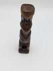 Vintage Maori Timber -kauri Wood Tiki Statue Paua Shell Eyes New Zealand 8 