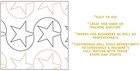Pantograph Quilting Stars Quilt Pattern For Longarm Machine Quilters Template
