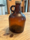 8 5 Tall Brown Glass Bottle Vintage