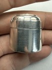 Vintage Unique Floral Solid Sterling Silver Round Snuff pill Box - 12 6g