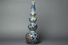 Chinese Antique Old Porcelain Hand-painted Blue And White Vase