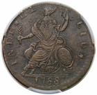 1788 Connecticut Copper  Miller 10-c  R5  Struck On Nova Constellatio  Pcgs Xf45