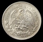 1901 Zs Fz Silver Mexico Un Peso Cap   Rays Coin Zacatecas Mint Uncirculated