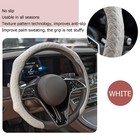 Car Steering Wheel Cover  15 Inch Nappa Leather Breathable Nonslip Vehicle St   