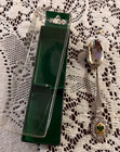 Vintage Ireland Souvenir Spoon Features An Enameled Shamrock Emblem   Ireland