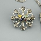 Vintage Masonic Order Of The Eastern Star Silver Tone Jewelry Lot