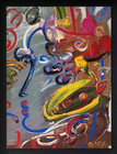 Peter Max   Pop Art   1970 s Signed Print    New Golden Frame