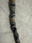 Vintage African Trade Beads Striped Glass Skunk Bead Strand Old Tribal Handmade 