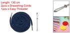 2pcs Drawstring Cords 51  Replacement Drawstring With Threader Navy Blue