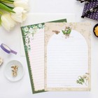 Floral Stationary Paper Set40 Pcs Lined Stationary Writing Paperfresh Letter    