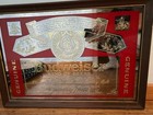 Vintage 1987 Budweiser Lager Beer Anheuser Busch Mirror Bar Sign  26  X 18 