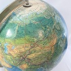 Vintage Rand Mcnally World Portrait Globe Soviet Union Metal Base Raised Topo
