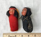 Lot Of 2 Vintage Skookum 4  Papoose Baby Native American Dolls