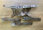 Vintage Koken Barber Chair Parts - Four Arm Rest Brackets And Two Chair Brackets