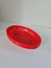 Lot Of 4 American Hot Dog Deli Baskets Red For French Fries Fast Food Sandwich