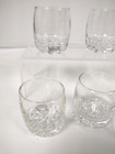 6 Vintage Shot Glasses Weighted Bottom 2 5oz Glass Clear 2 25  High