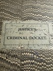 Justice Criminal Docket North Carolina Dover 1939-40 Ledger Court Book