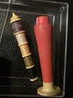 Vtg Sewing Kit With Wooden Darning Egg  Thread Spools  1930s Sewing Kit