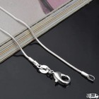 Men women s 925 Sterling Silver Tarnish-free Italian Snake Chain Necklace 16-38 