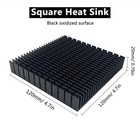 Awxlumv 120mm Large Heatsink Aluminum Heat Sink 4 72x4 72x0 79inch  120x120x2   