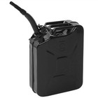 3 Pcs 5 Gallons Jerry Can With Spout 20l Liter Steel Oil Gas Tank Gasoline Black