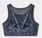 Girls  Sports Bra - All In Motion Size L 10 12 Black