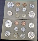 1957 Us Mint P d Double Mint Set In Ogp   20 Coins Beautiful Toned Set See Pics