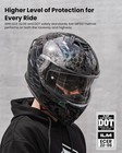 Full Face Street Bike Helmet Dot Ece Dual Visor