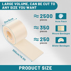 Hydrocolloid Roll For Wound Care  2in 16 5ft Hydrocolloid Bandages With Self-adh
