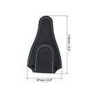 2pcs 4 5 x2 6  Pu Leather Embroidery Scissors Sheath Protective Cover  Black