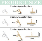 24pcs 3size Brass Pin To Pendant Converter Brooch Converters Brooches Pins To Pe