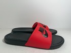New Nike Benassi Jdi Slides Men s Red Black Size 8-13 Us  343880 605 