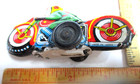60s Motorcycle Toy Tin Friction Made Japan Vintage Old Collectible