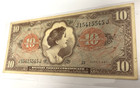  10 Dollars Military Payment Certificate Series 641 P  M63 Mpc