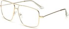 Classic Glasses Clear Lens Non Prescription Metal Frame Eyewear Men Women