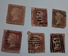 10 Gb Penny Red Stamps  Victoria London    Faults    Lot 63   Plate Numbers