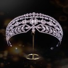 5 2cm Tall Crystal Wedding Bridal Queen Princess Prom Tiara Crown For Women