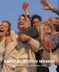 Dindin Portable Bluetooth Speaker  80w  peak   20h Playtime  Loud Wireless Wood