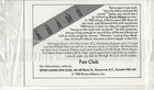 1985 Bryan Adams Sealed Fan Club Card