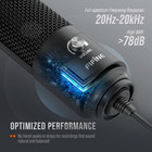 Usb Microphone metal Condenser Recording Microphone For Mac Os windows cardioid