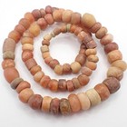 22  Strand Ancient Sahara Neolithic Agate Stone Beads Tribal Old African Trade