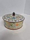 Daher Vintage Round Floral Tin With Lid Made In England